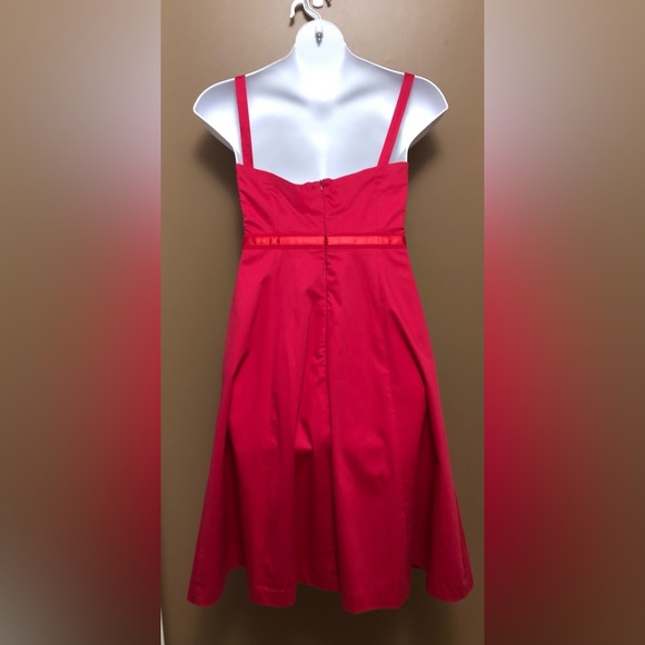 Dark Pink Lined Dress - Picture 3 of 12